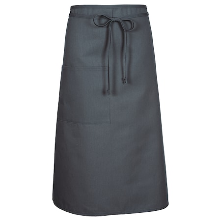 Deltaplus Bistro Waist Apron, Full Length, F24, Charcoal 22411